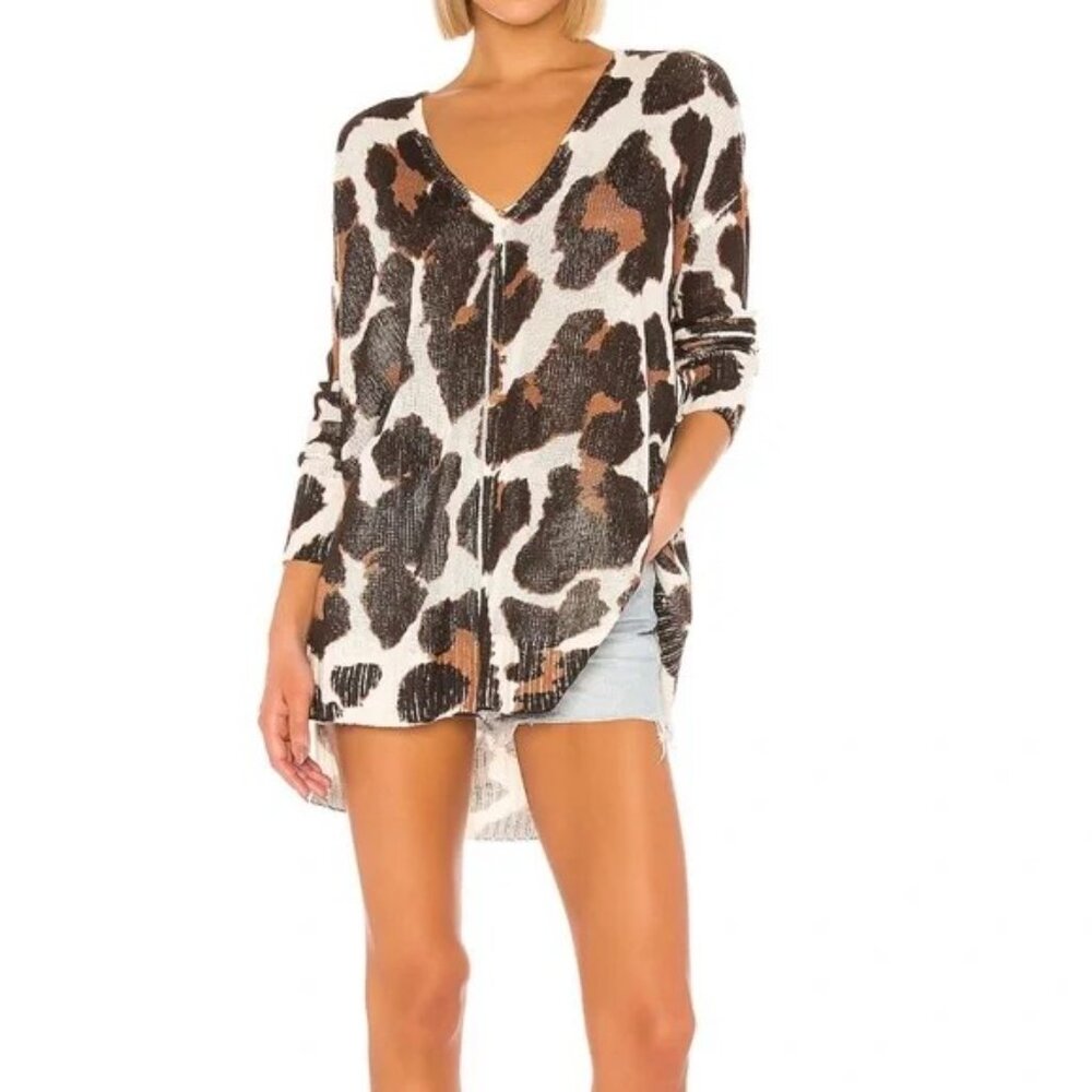 Show Me Your MuMu x REVOLVE Oversized Hug Me Sweater in Wildcat Knit Size Small
